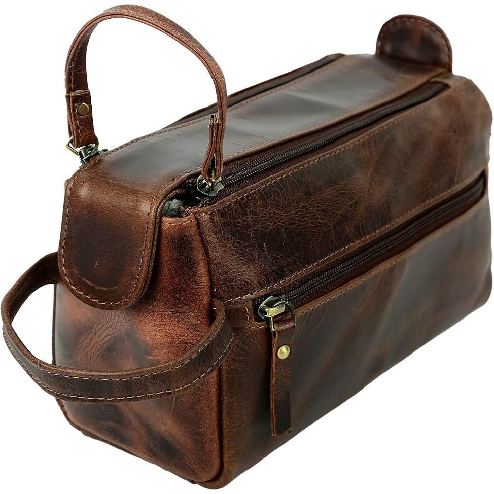 Leather Handmade Toiletries Pouch