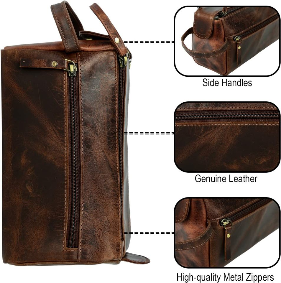 Leather Handmade Toiletries Pouch