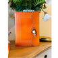 Handmade Leather Writing Orange Leather Journal