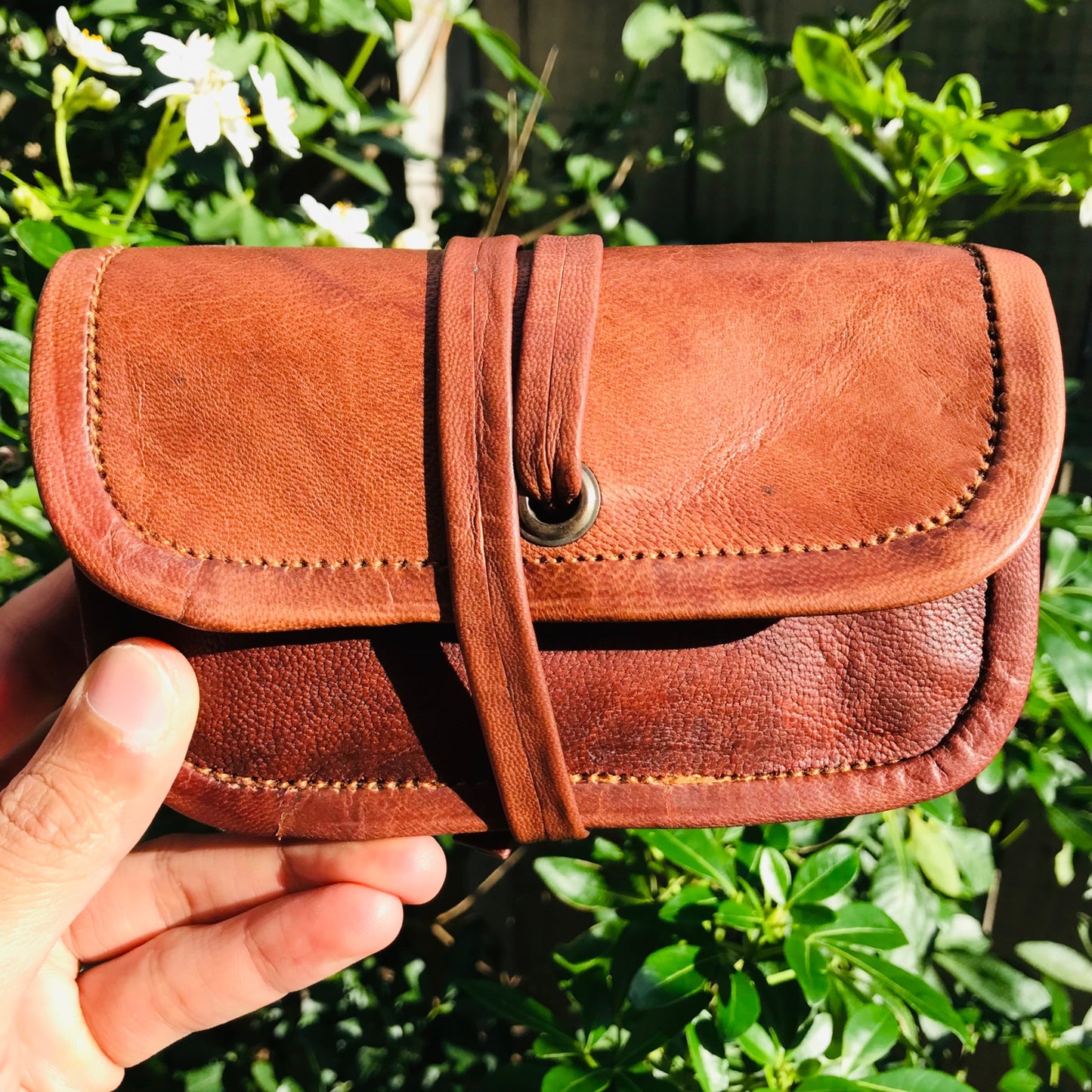 Leather Tobacco Pouch Coin Pouch