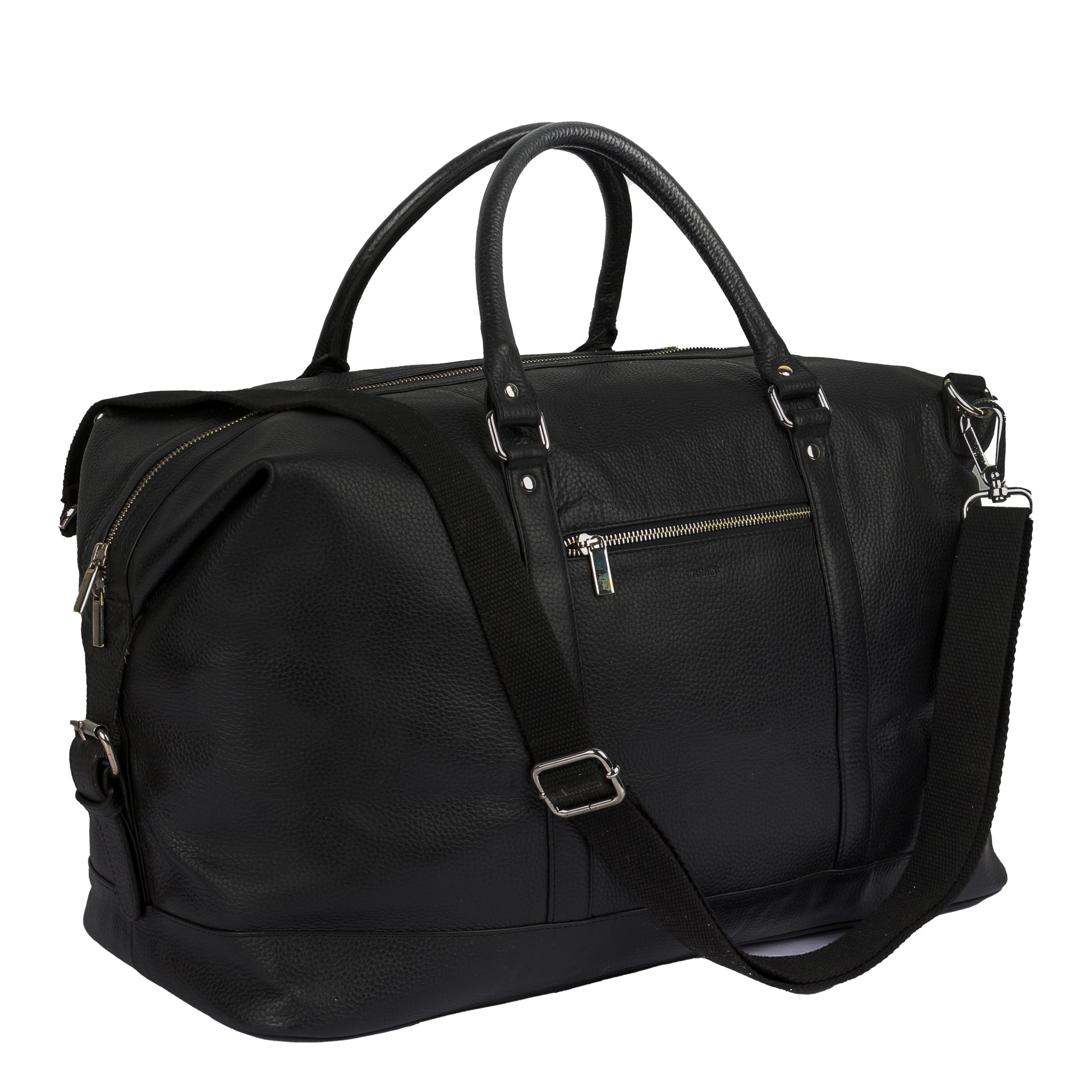 Weekender Travel Black Duffle Bag