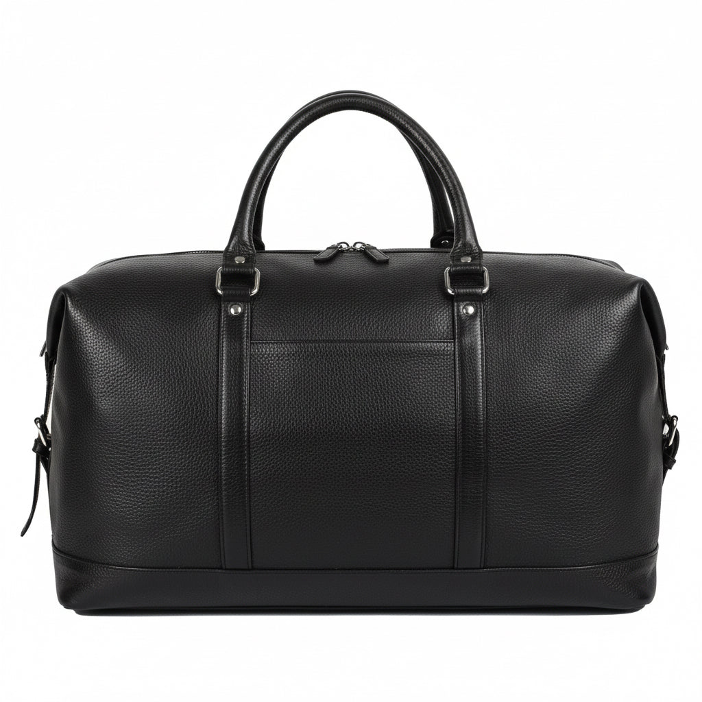 Weekender Travel Black Duffle Bag