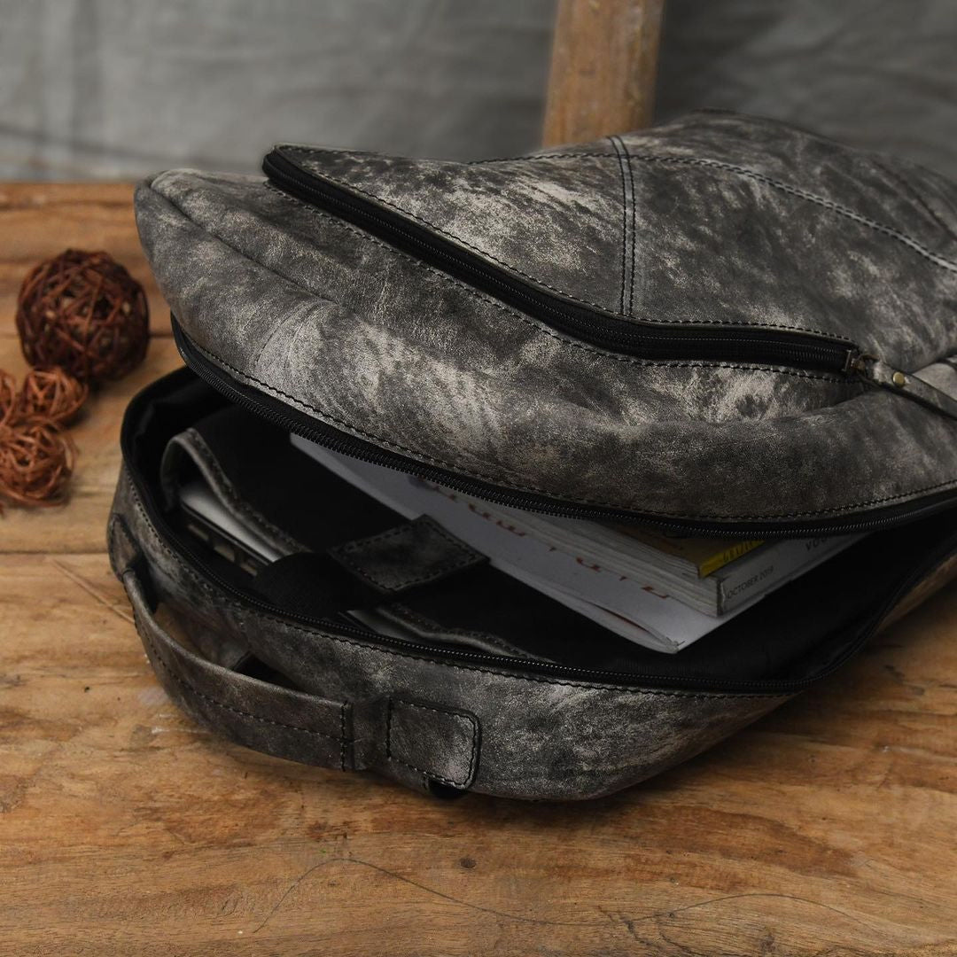 Leather Travel Unisex Backpack