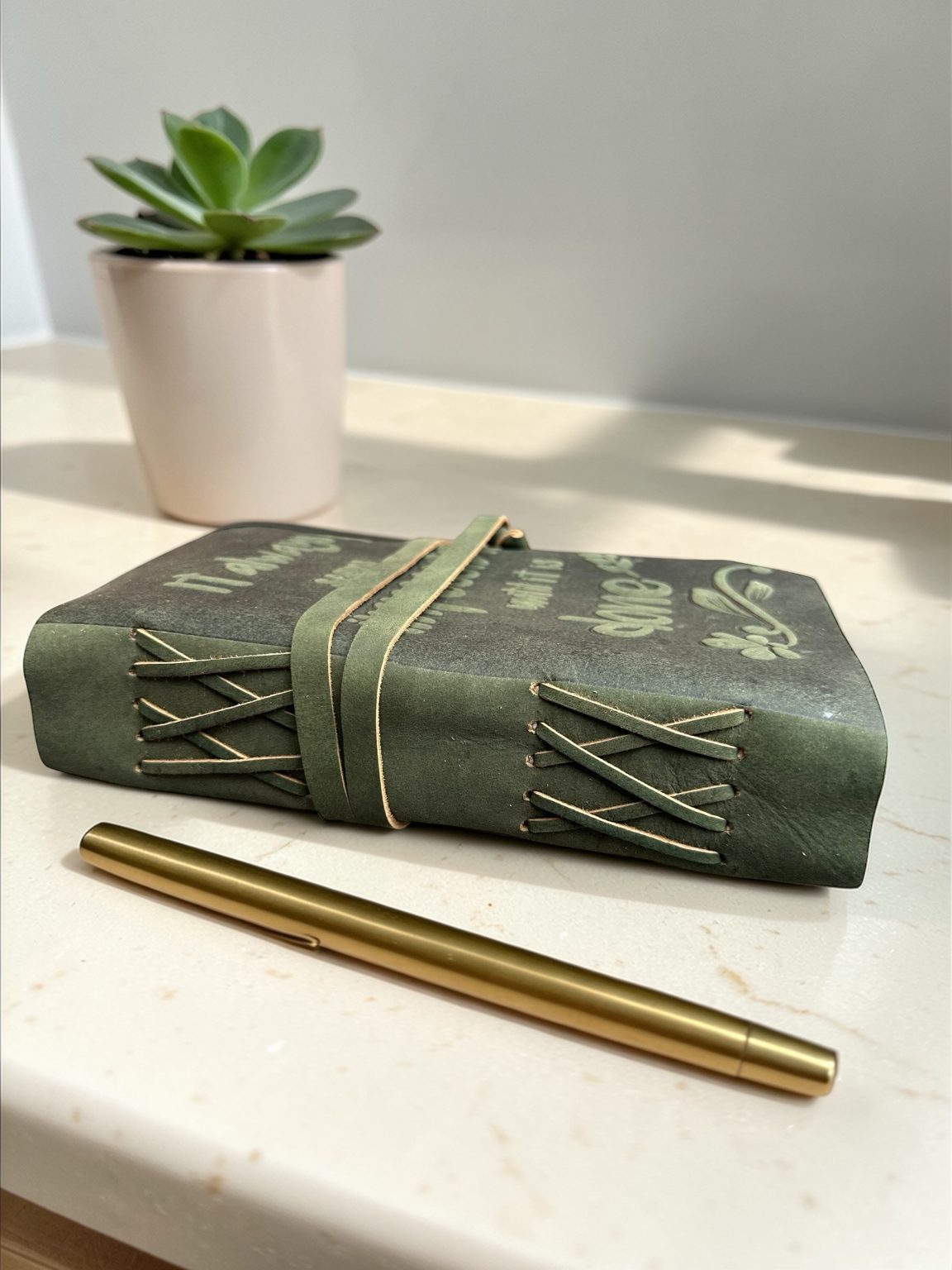 Handmade Leather Journal it is Impossible