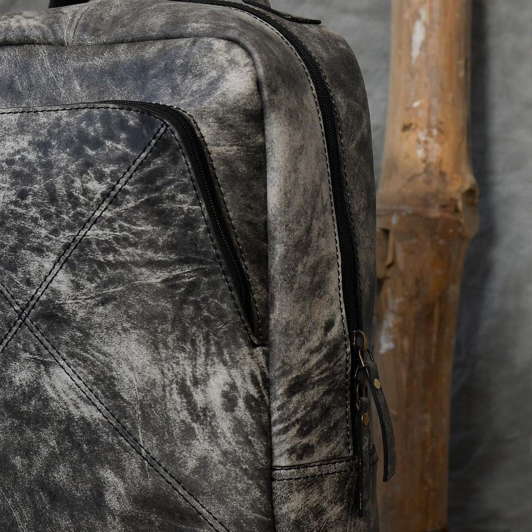 Leather Travel Unisex Backpack