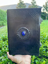 Black Blue Stone Leather Journal