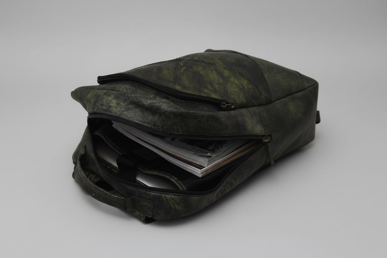 Leather Travel Unisex Backpack