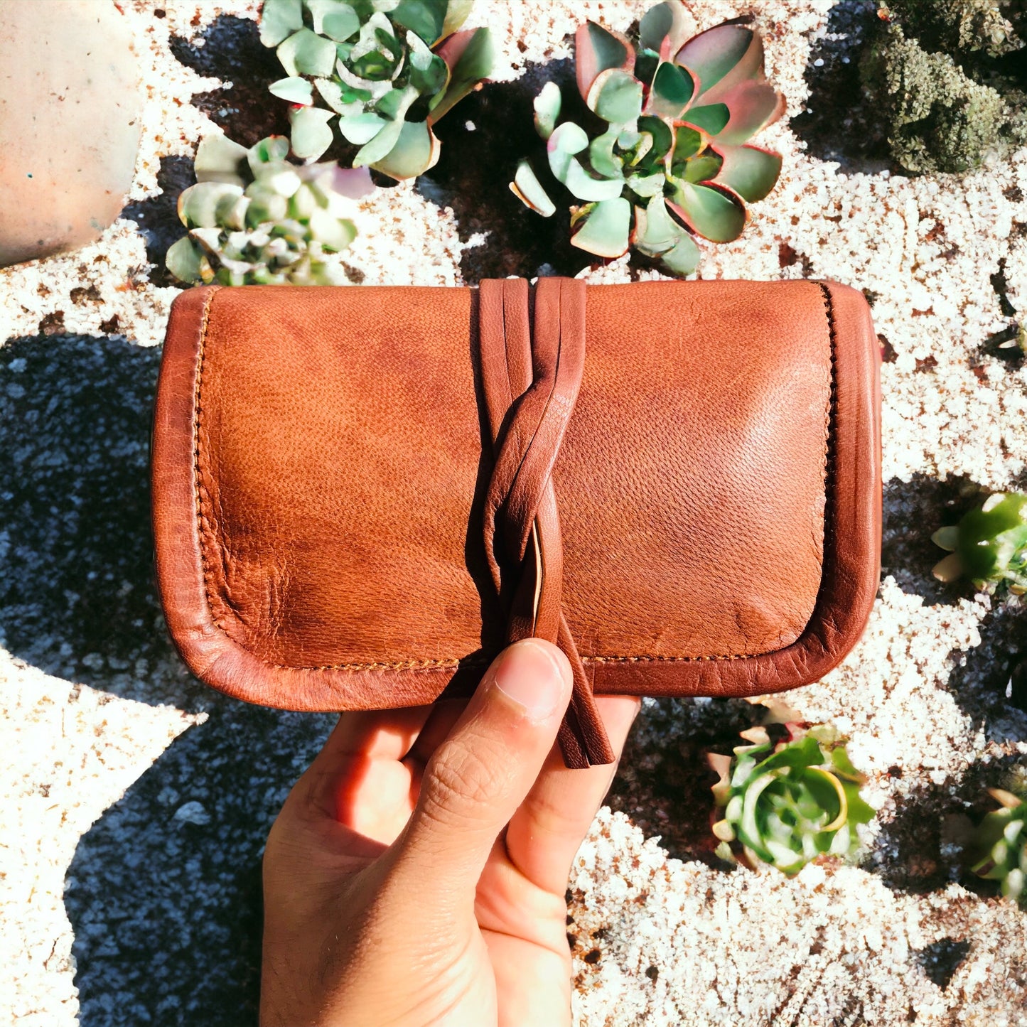 Leather Tobacco Pouch Coin Pouch