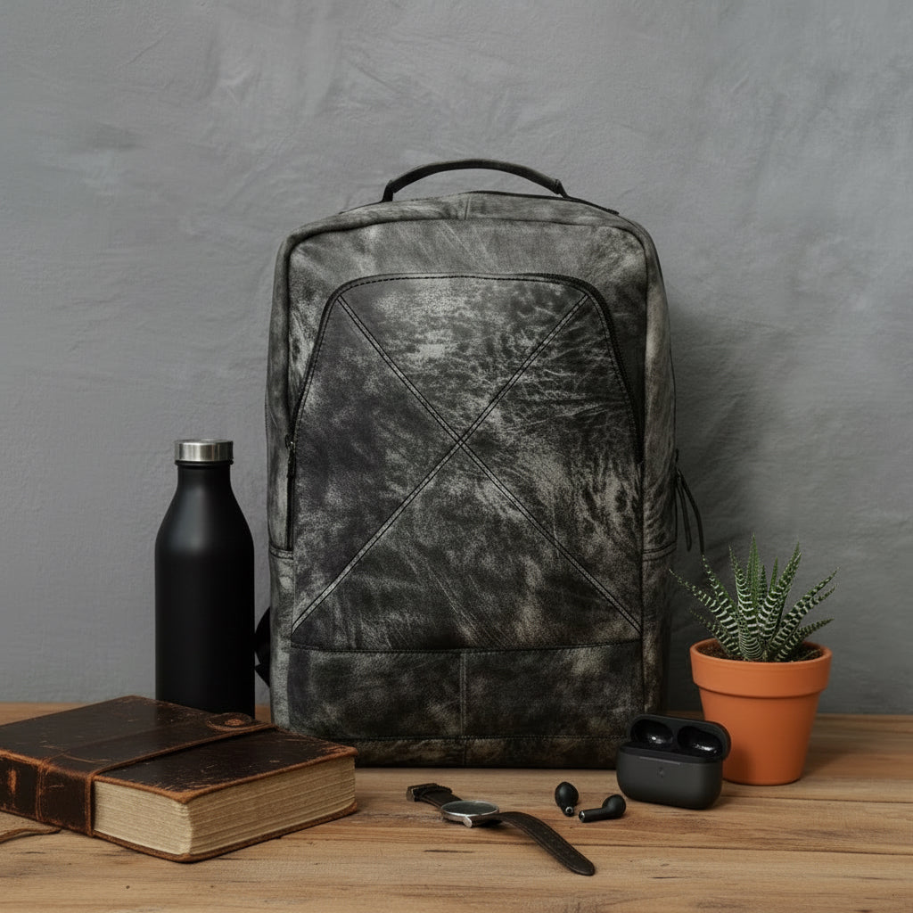 Leather Travel Unisex Backpack