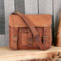 Genuine Leather Satchel Messenger Bag
