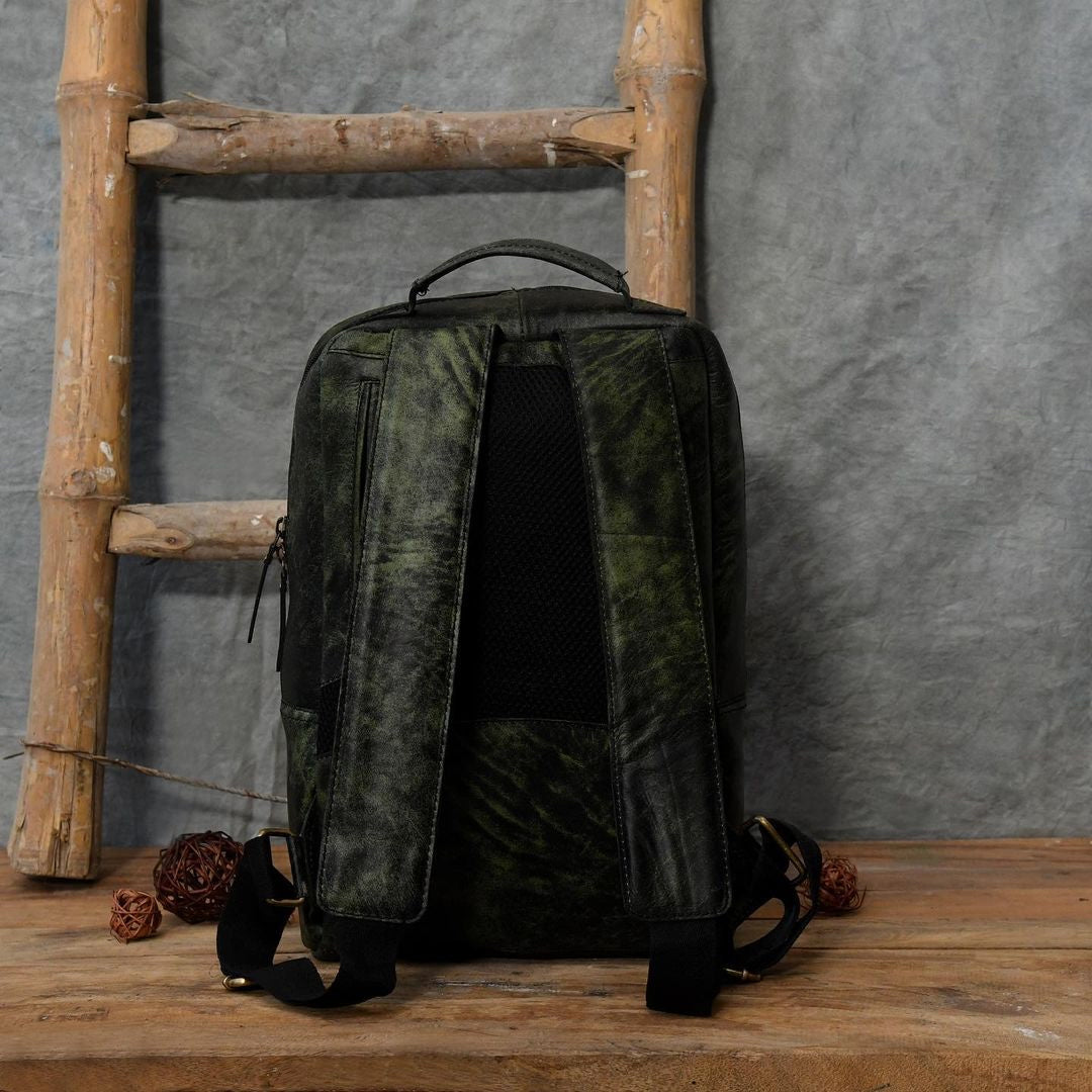 Leather Travel Unisex Backpack
