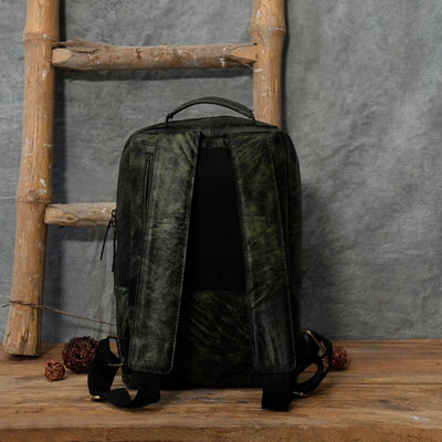 Genuine Leather Travel Unisex Backpack