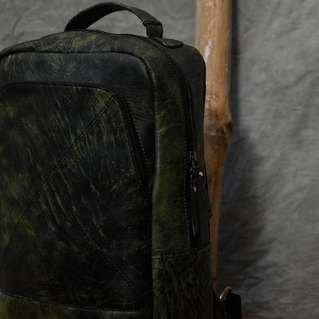 Leather Travel Unisex Backpack