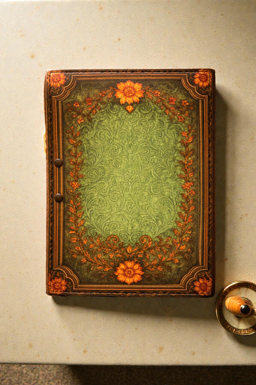 Butterfly Leather Deckle Journal
