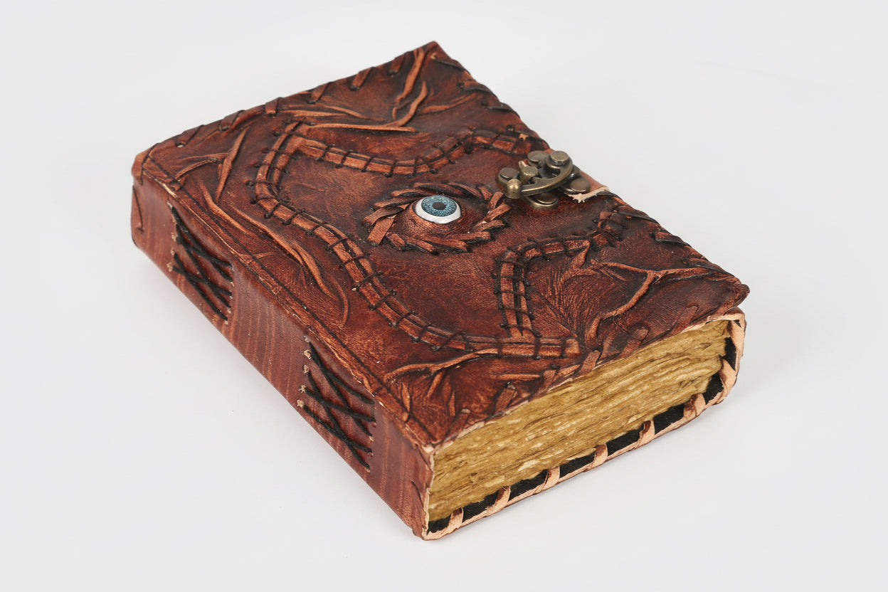 Eye Deckle Leather Journal