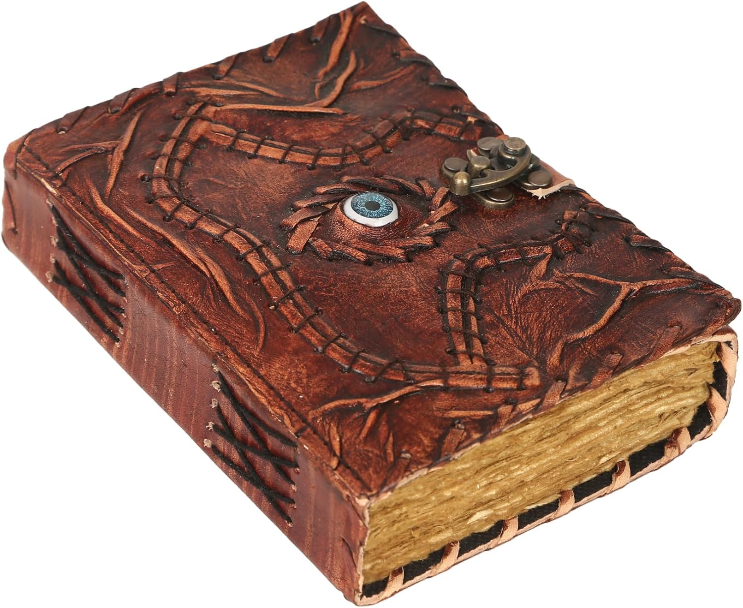 Eye Deckle Leather Journal