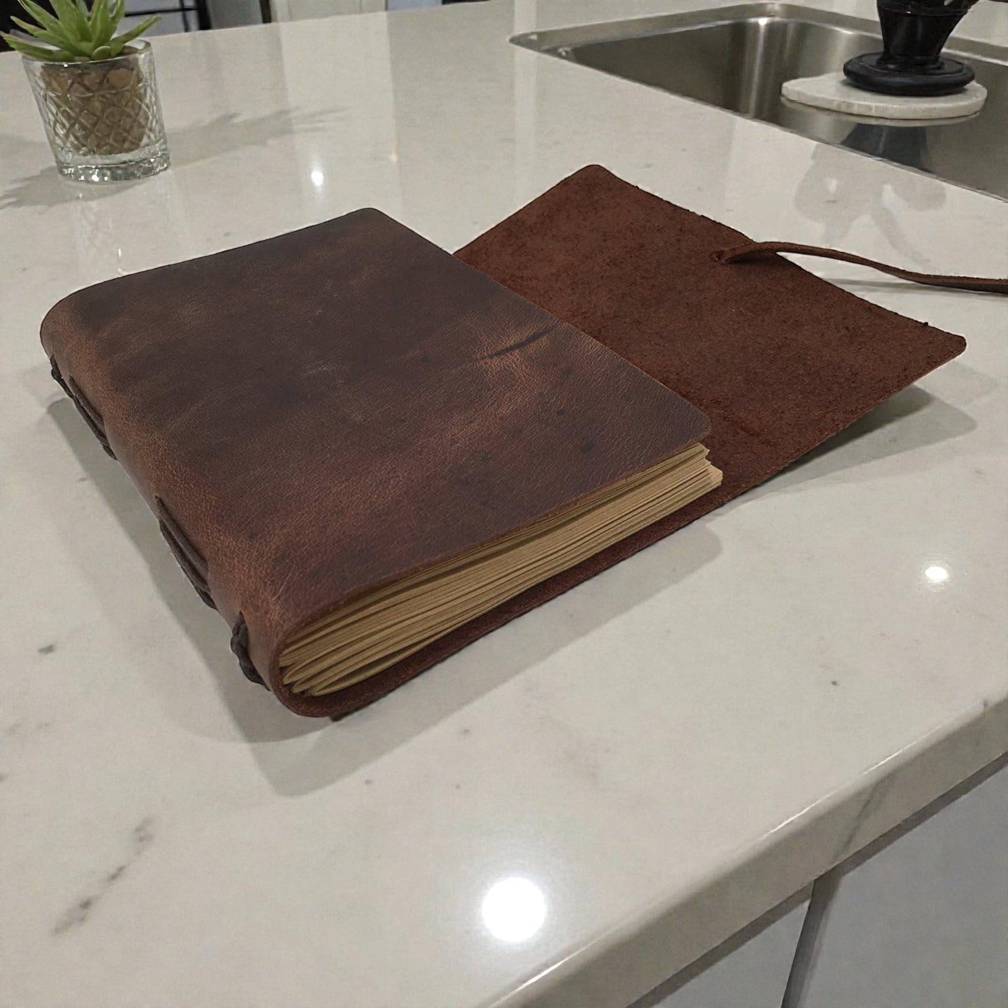 Buffalo Leather Medieval Journal - Lined paper