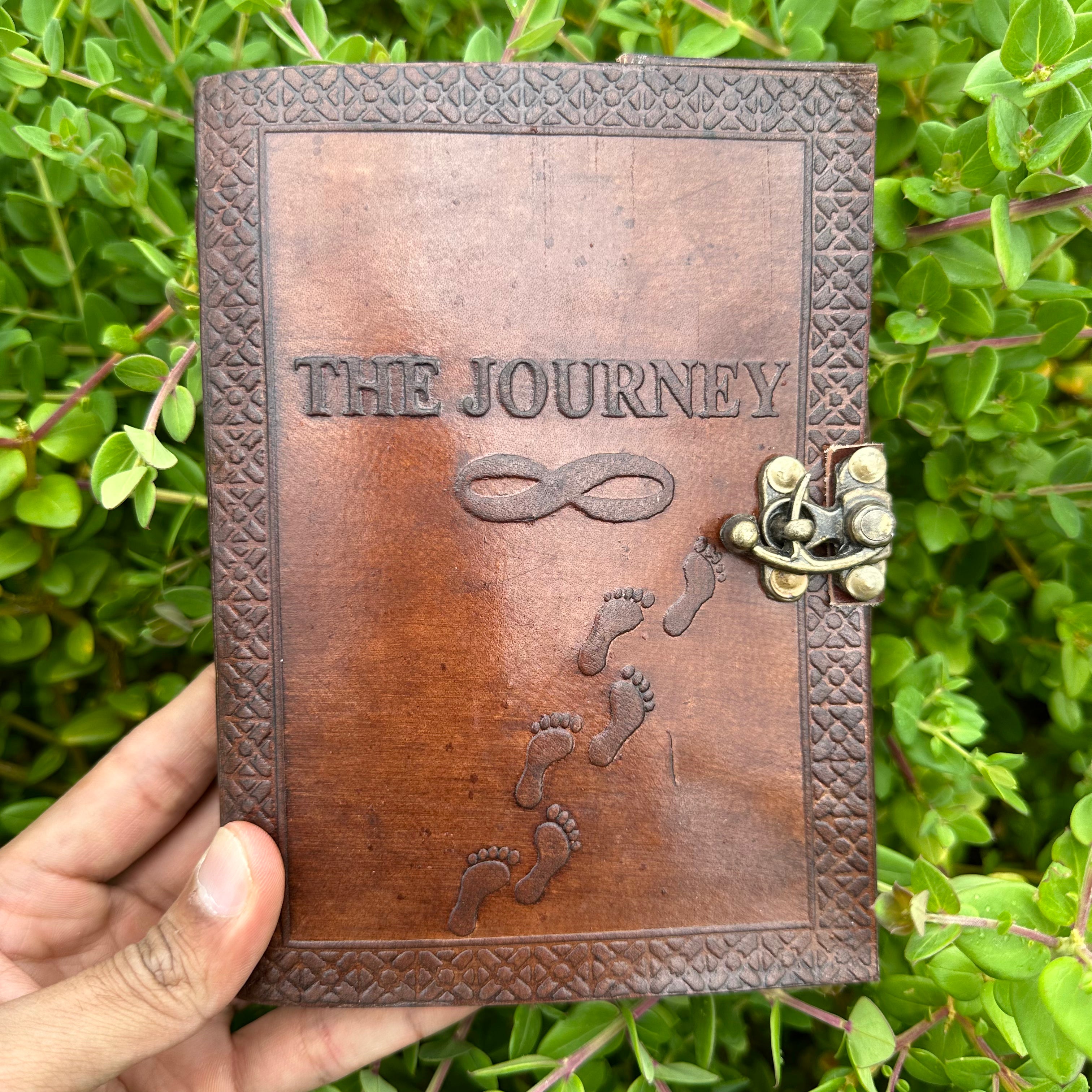 The Journey Writing Leather Journal