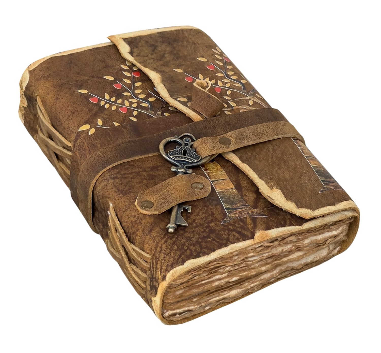 Tree Of Life Deckle Leather Journal