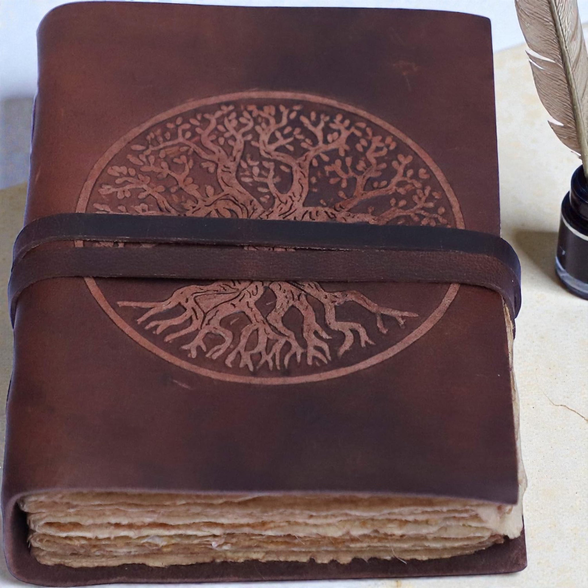 Celtic Tree Of life Deckle Journal