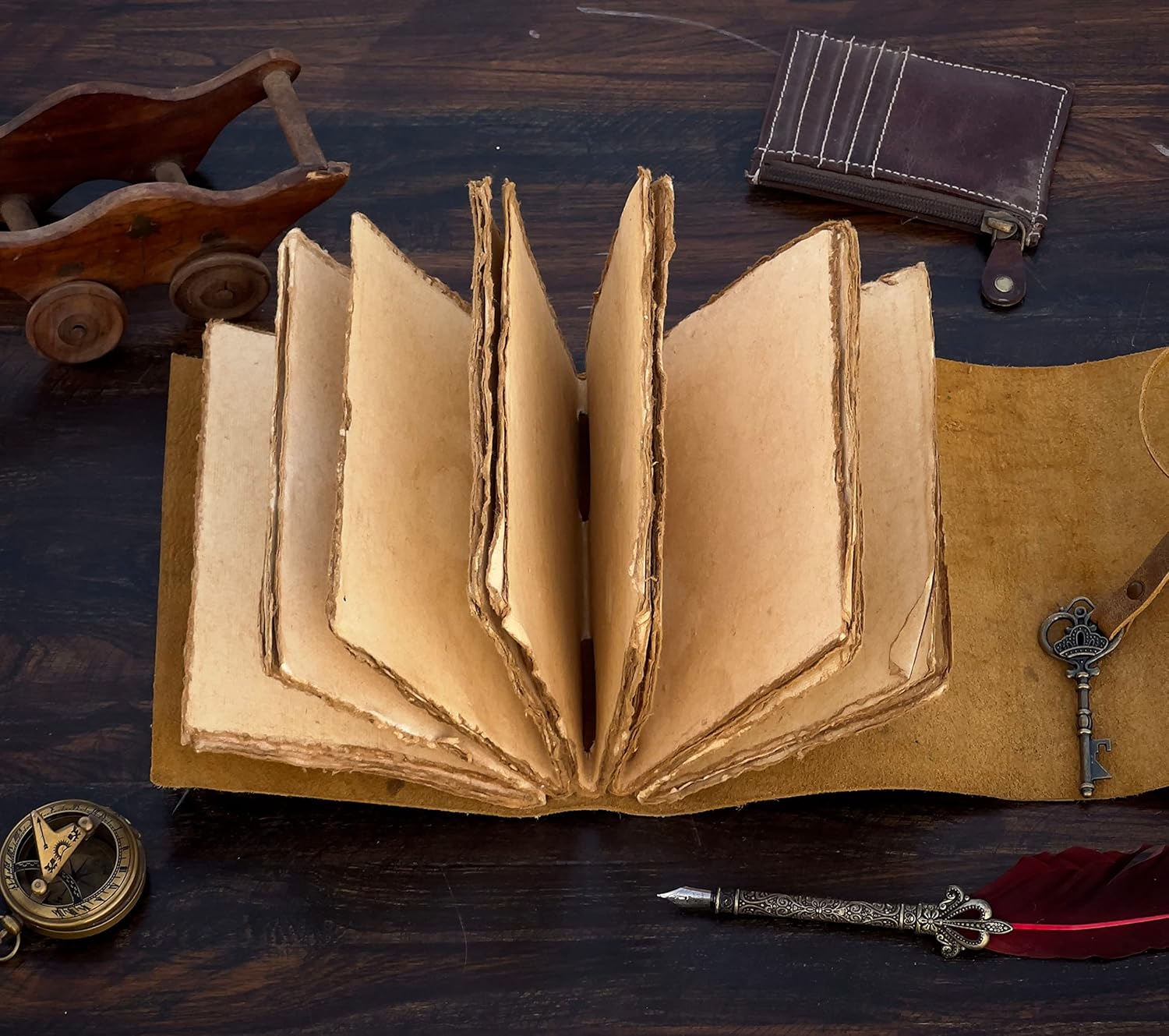 Tree Of Life Deckle Leather Journal