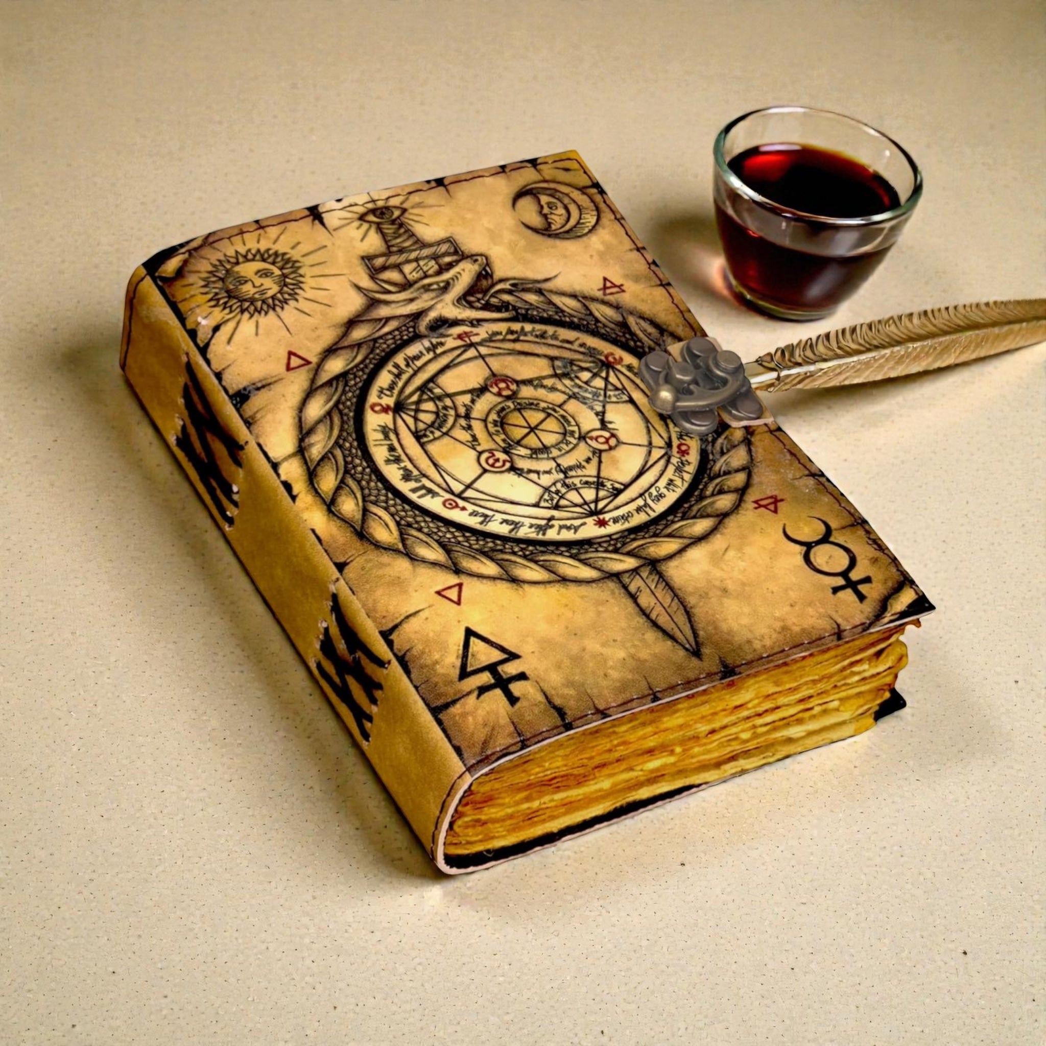 Mystical Diagram Deckle Journal