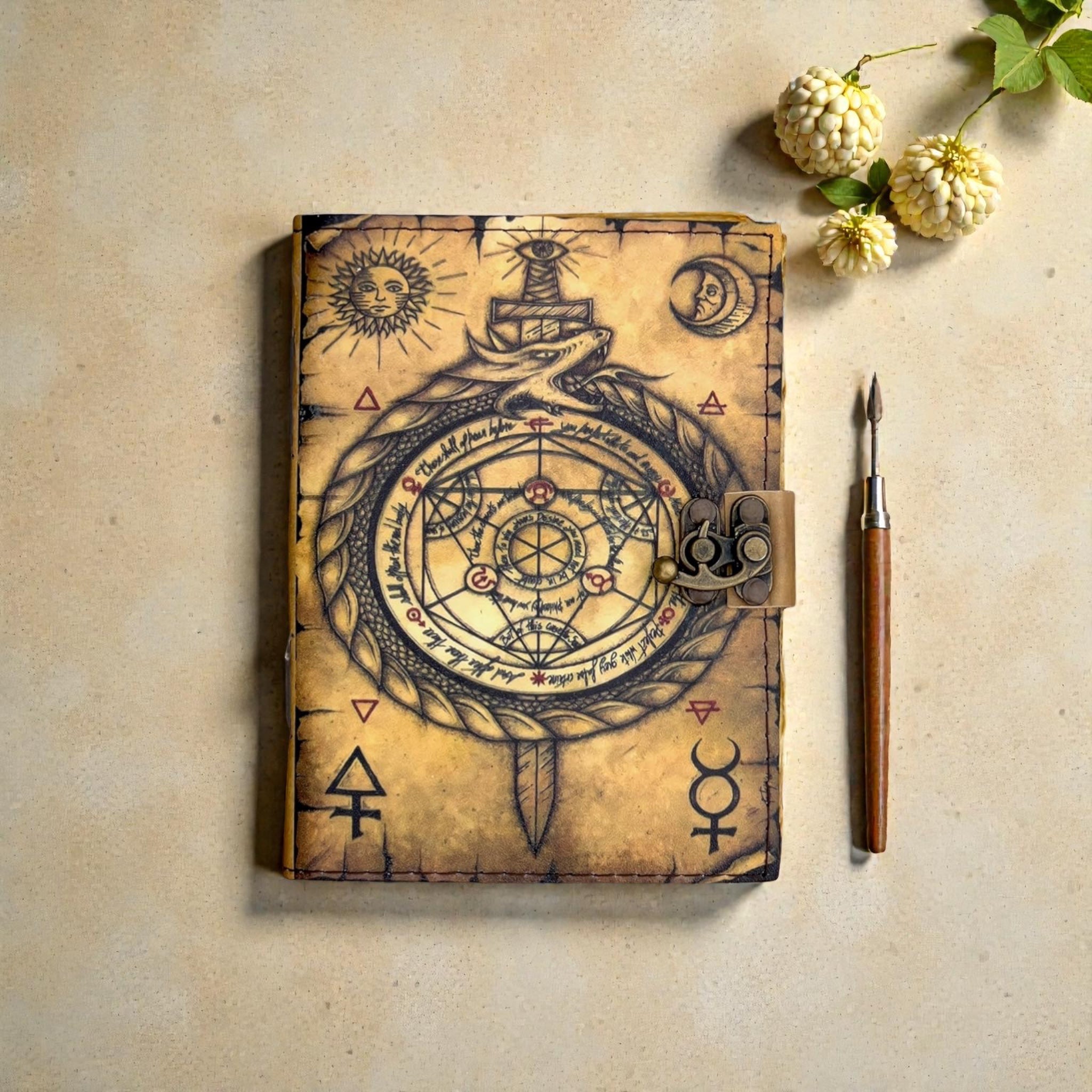 Mystical Diagram Deckle Journal