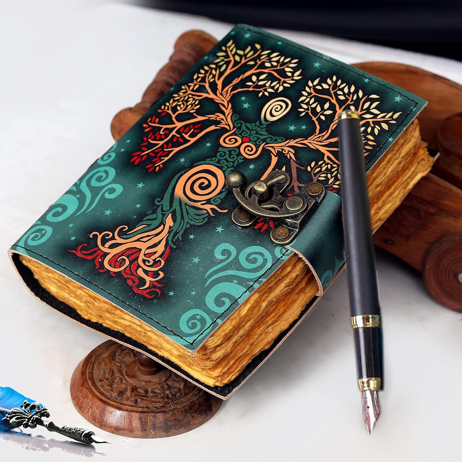 Tree of life lady deckle journal