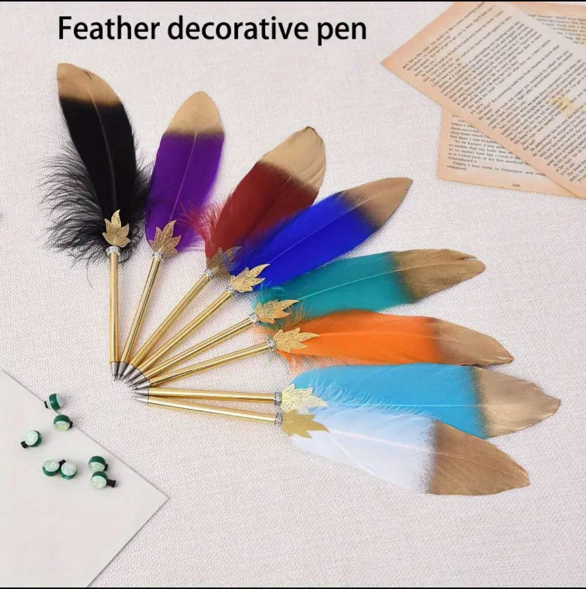 Unique Feather Ballpoint Pen