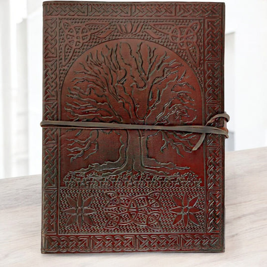 Celtic Tree Of Life Leather Journal