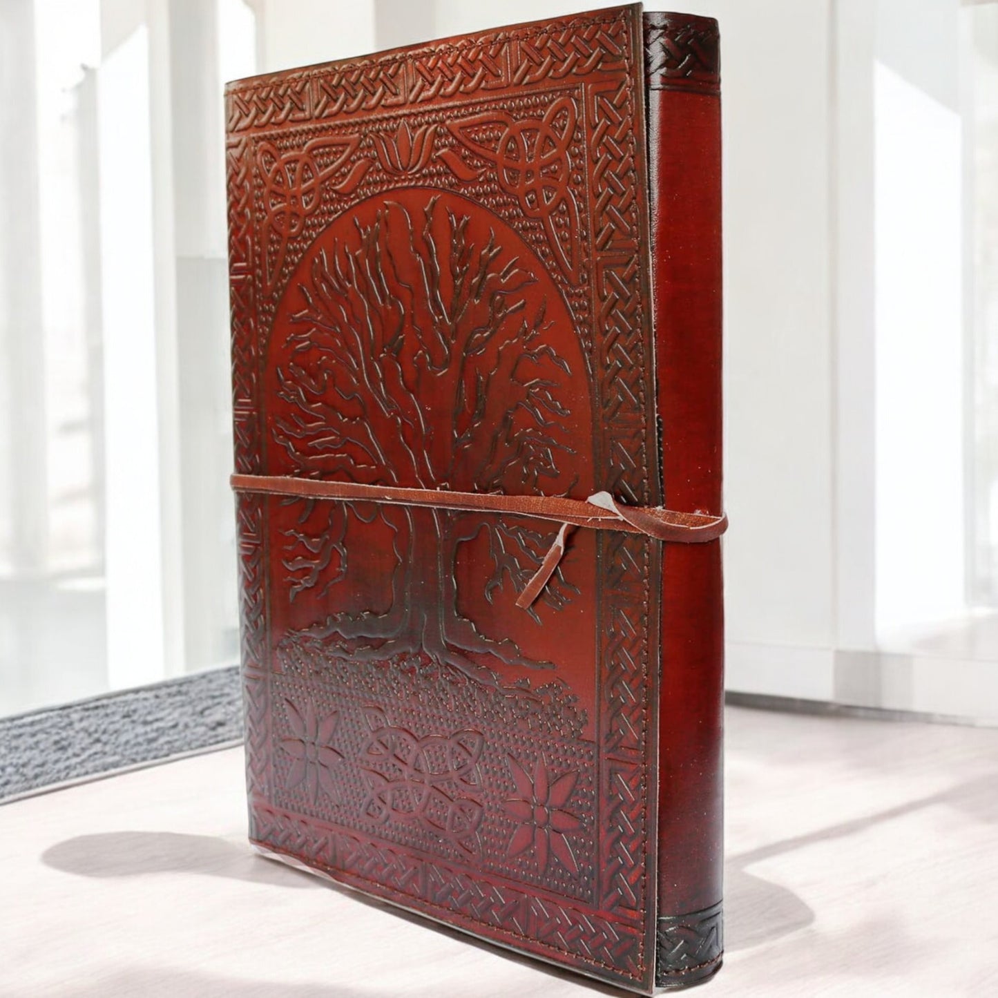 Celtic Tree Of Life Leather Journal