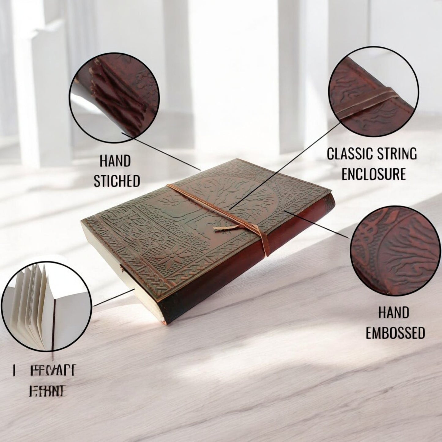 Celtic Tree Of Life Leather Journal