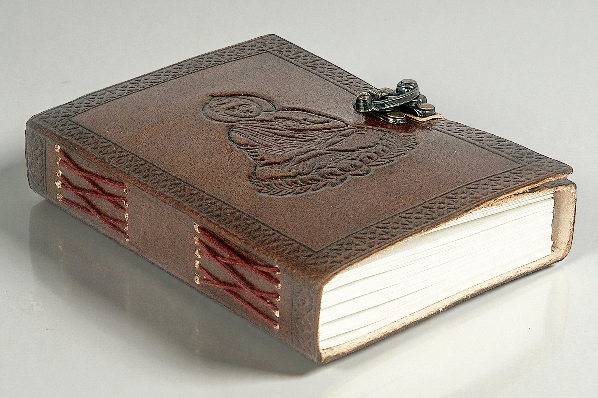 Buddha Writing Leather Journal