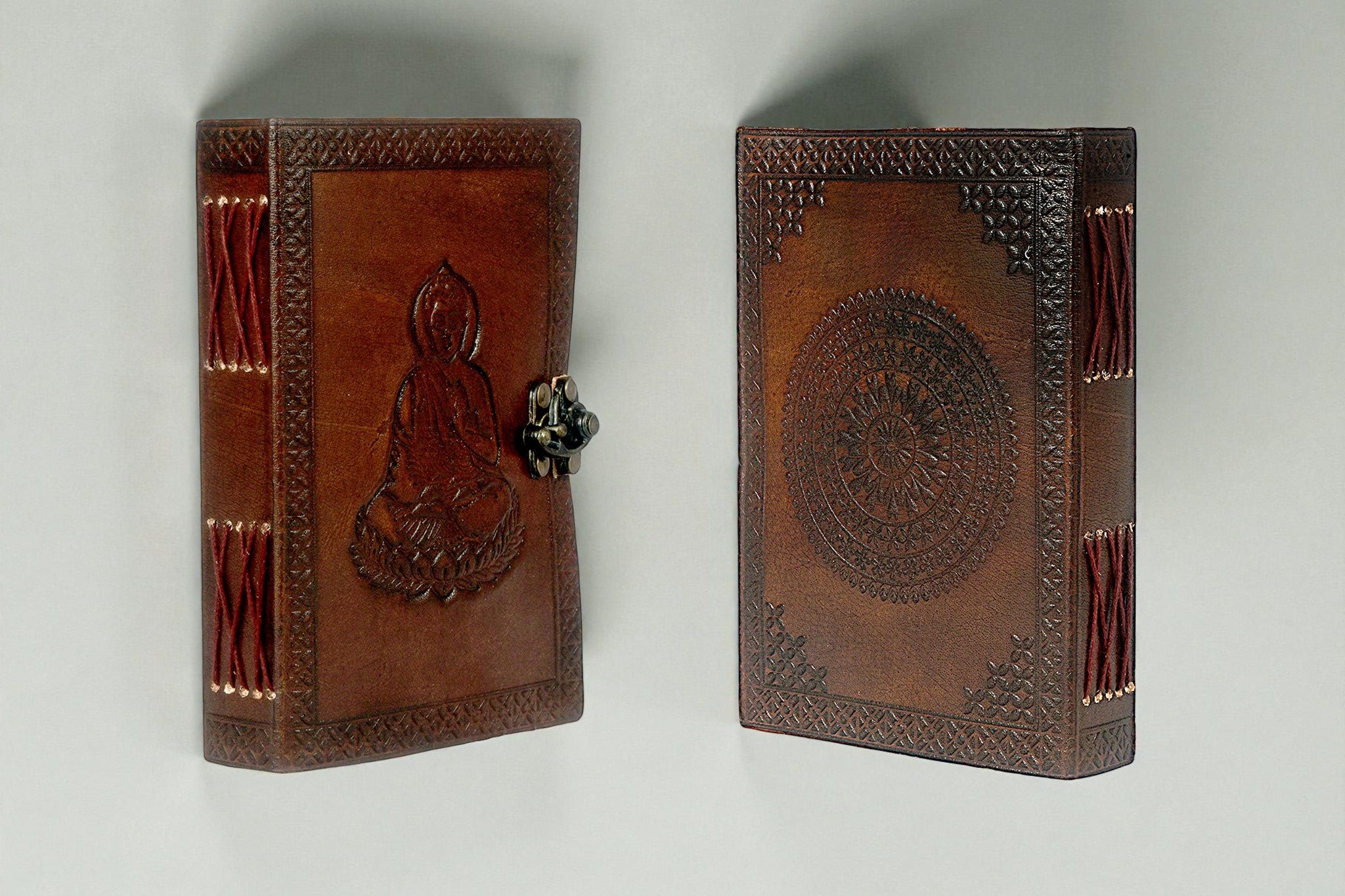 Buddha Writing Leather Journal