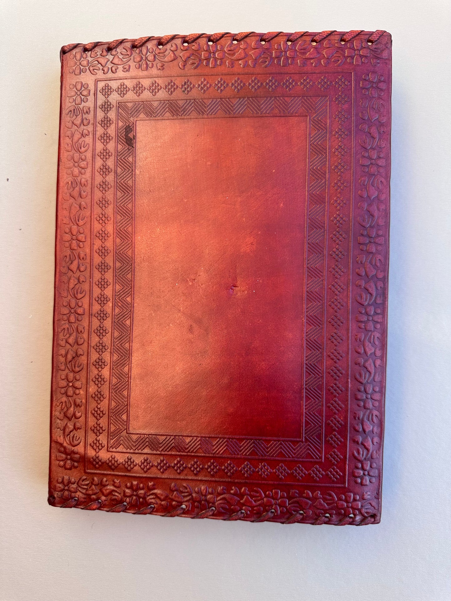 Handmade Leather Brown Lock Journal