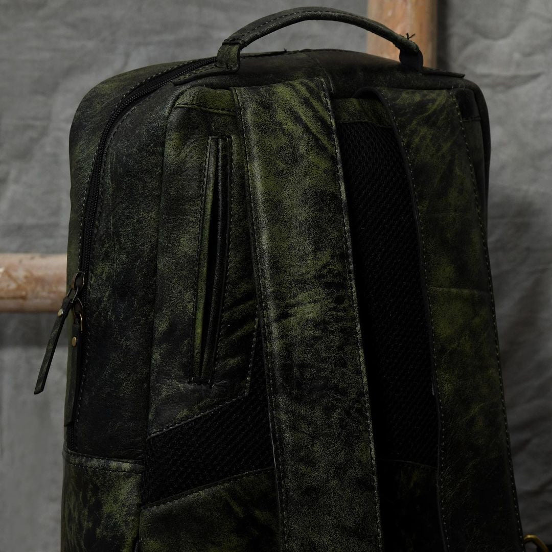 Leather Travel Unisex Backpack