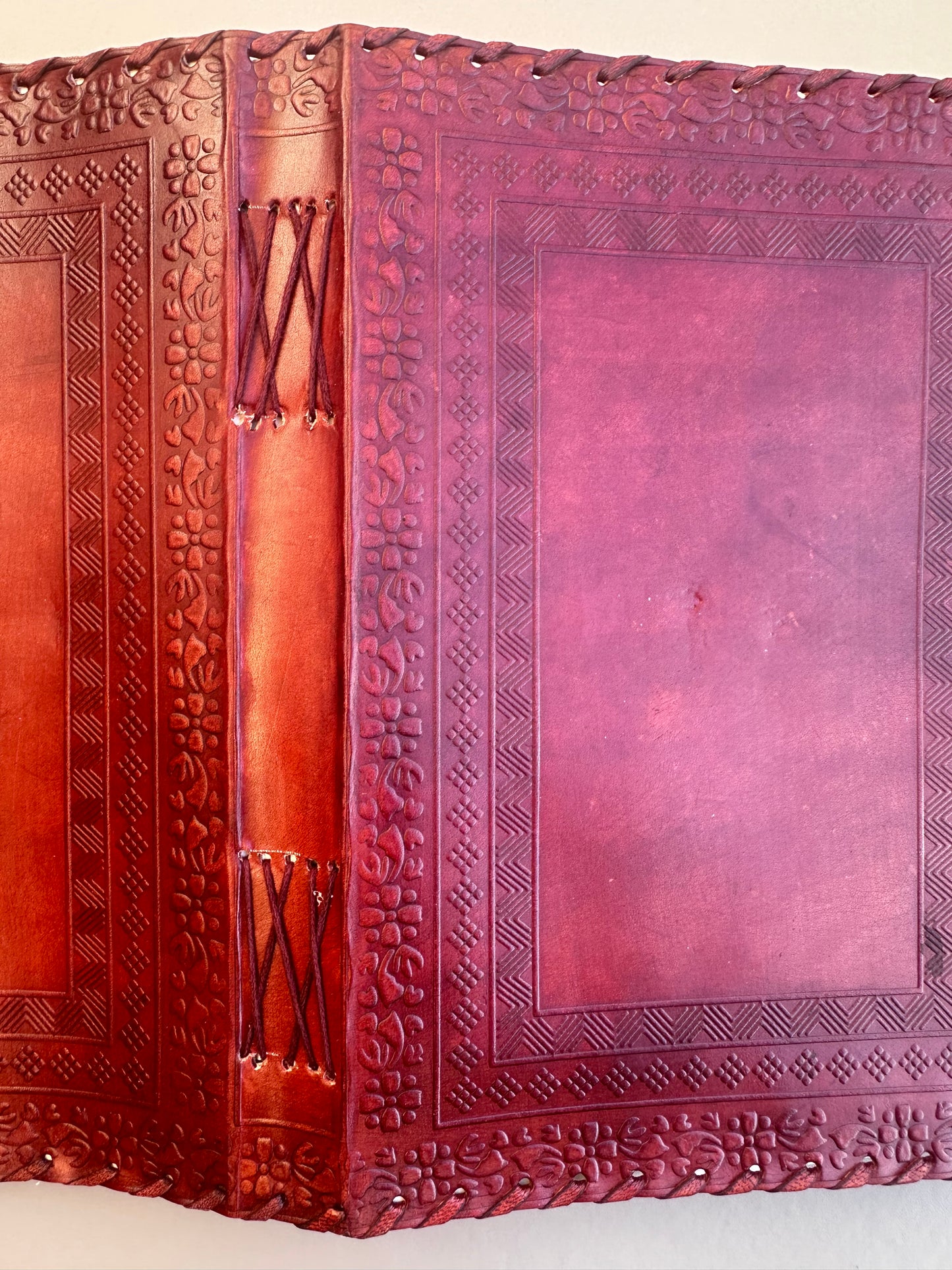 Handmade Leather Brown Lock Journal