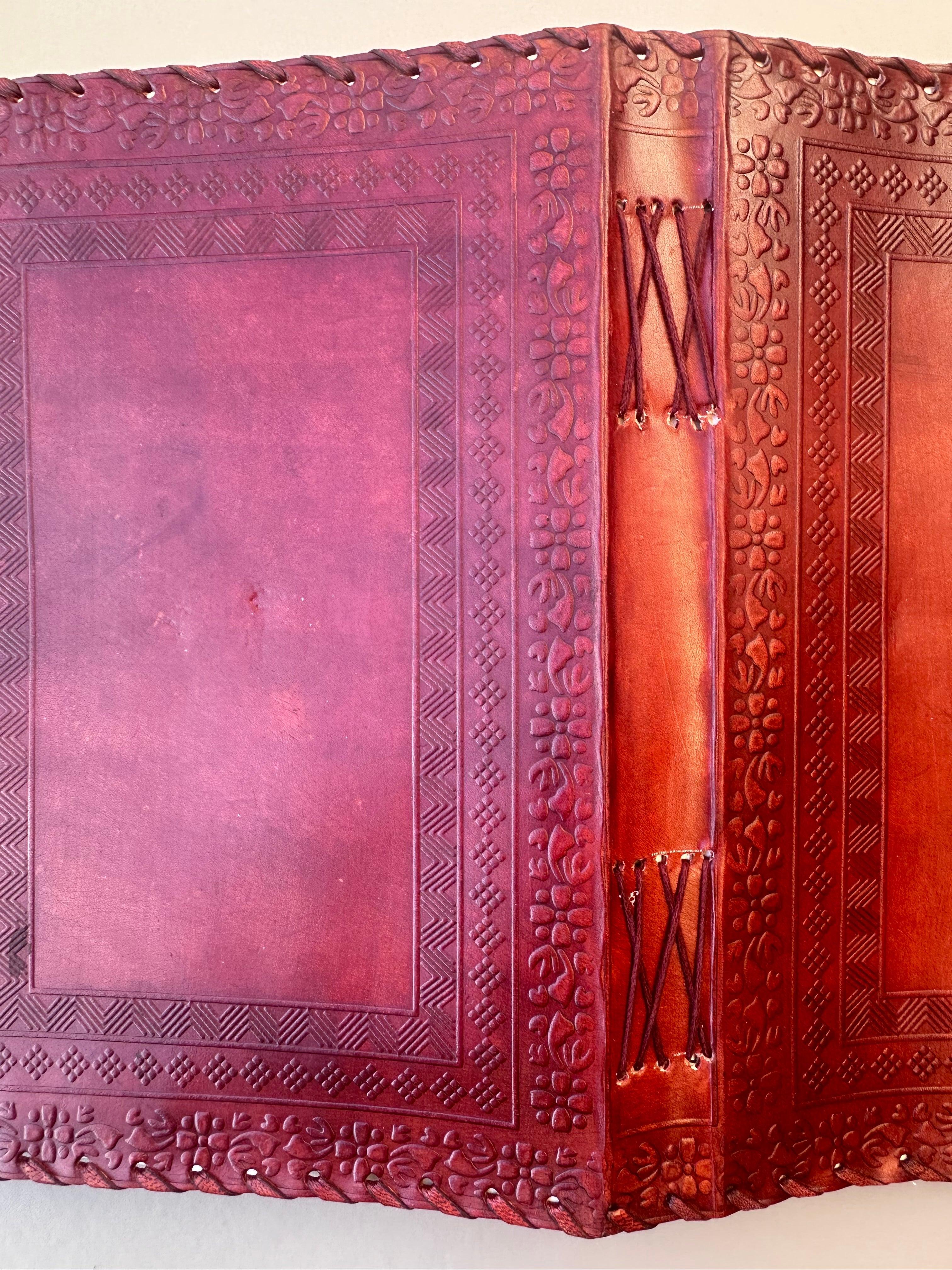 Handmade Leather Brown Lock Journal