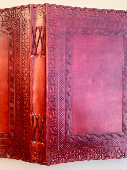 Handmade Leather Brown Lock Journal