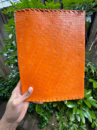 Seven Stone Chakra Leather Journal A4 Size