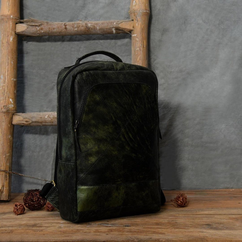 Genuine Leather Travel Unisex Backpack