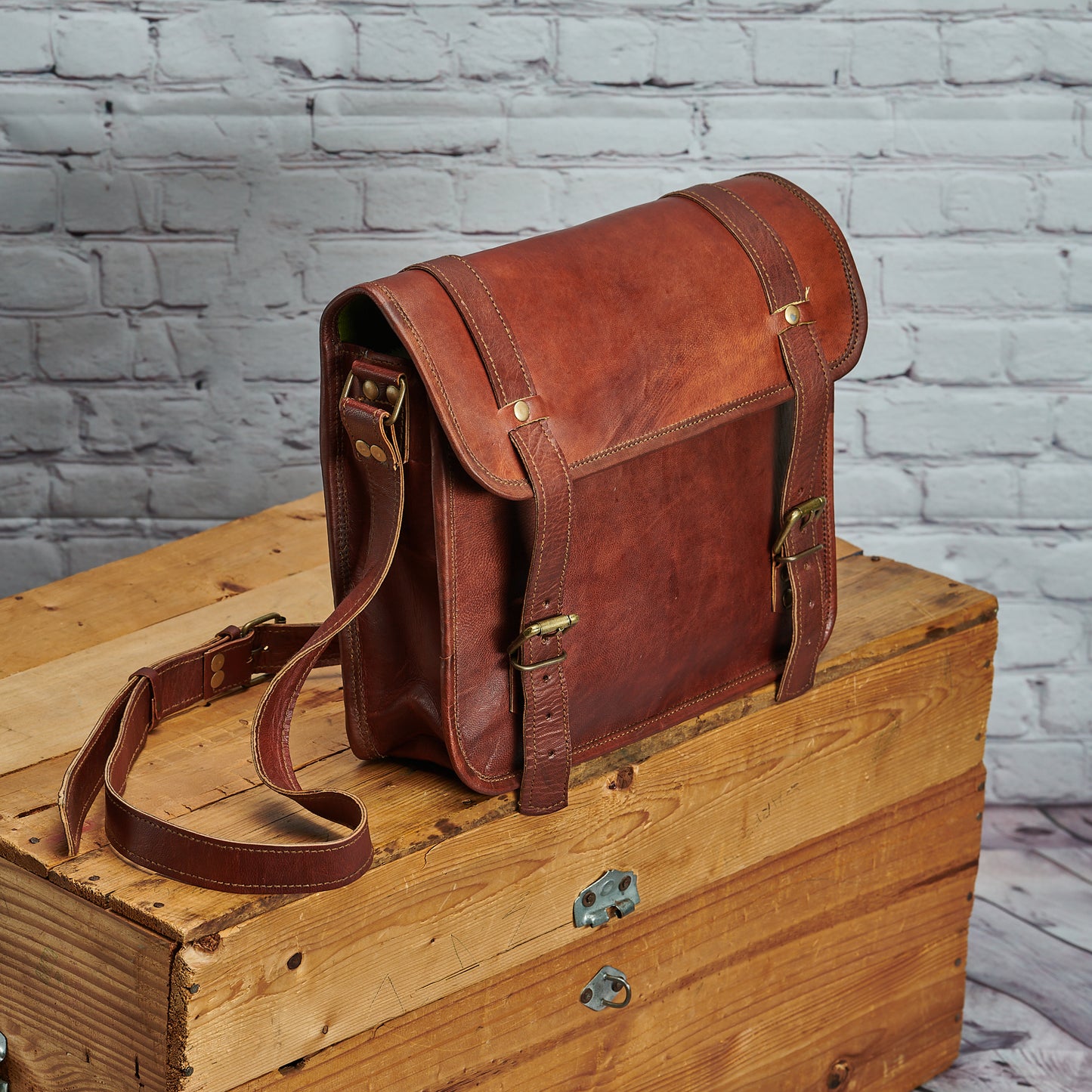 Genuine Leather Crossbag Satchel bag