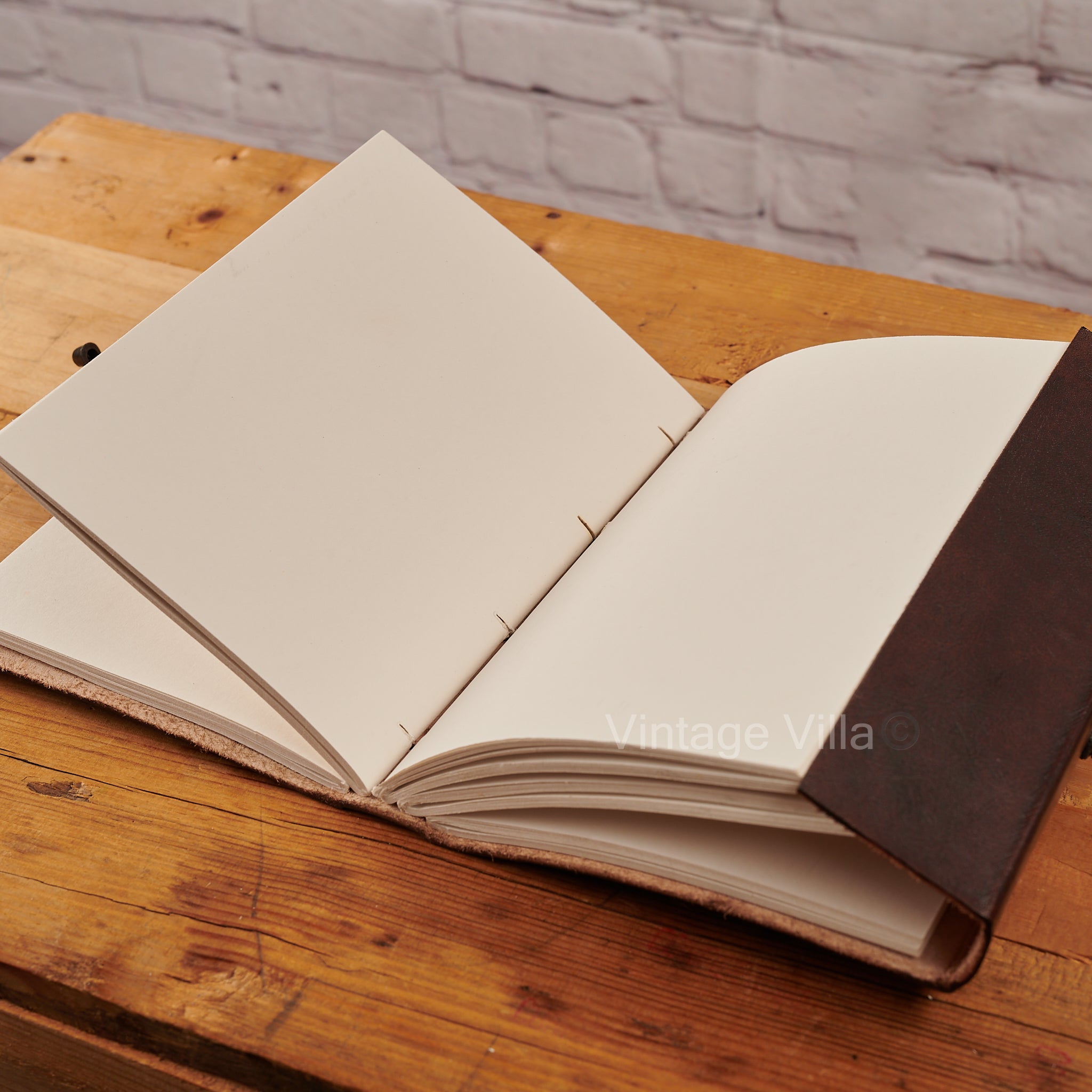 Handmade Leather Owl Journal