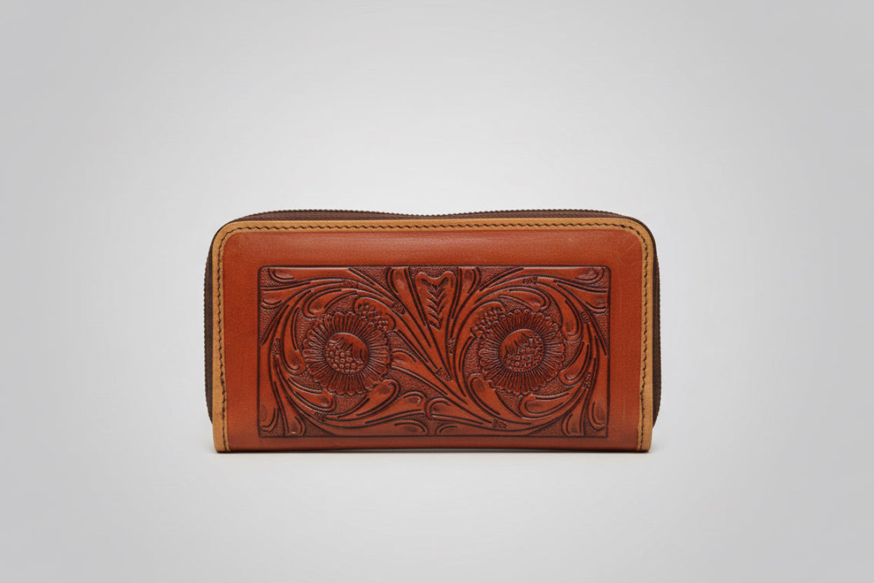 Ladies Brown Leather Wallet