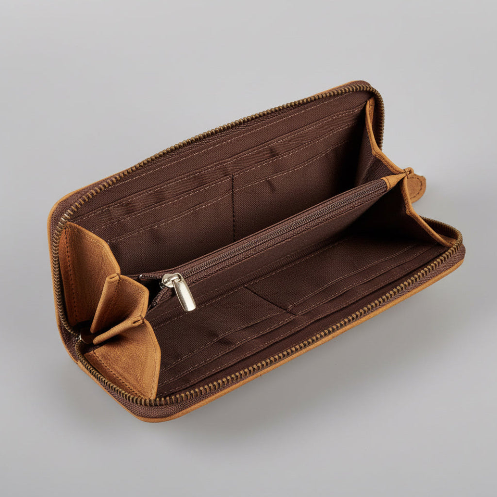 Ladies Brown Leather Wallet