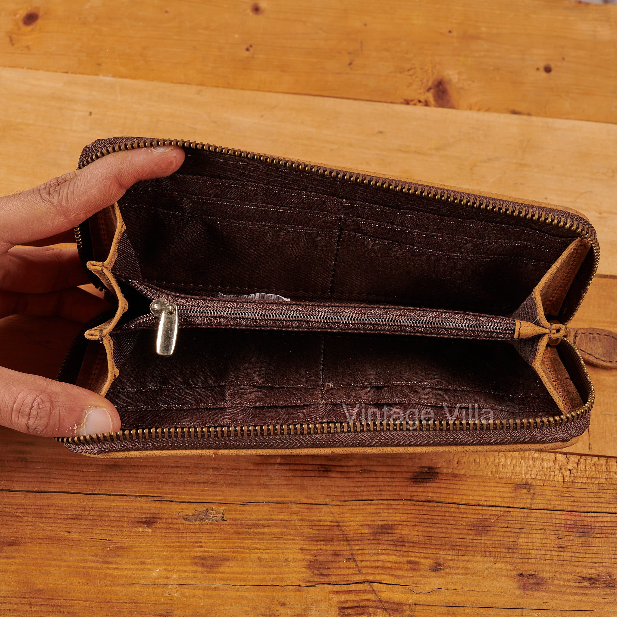 Ladies Brown Leather Wallet