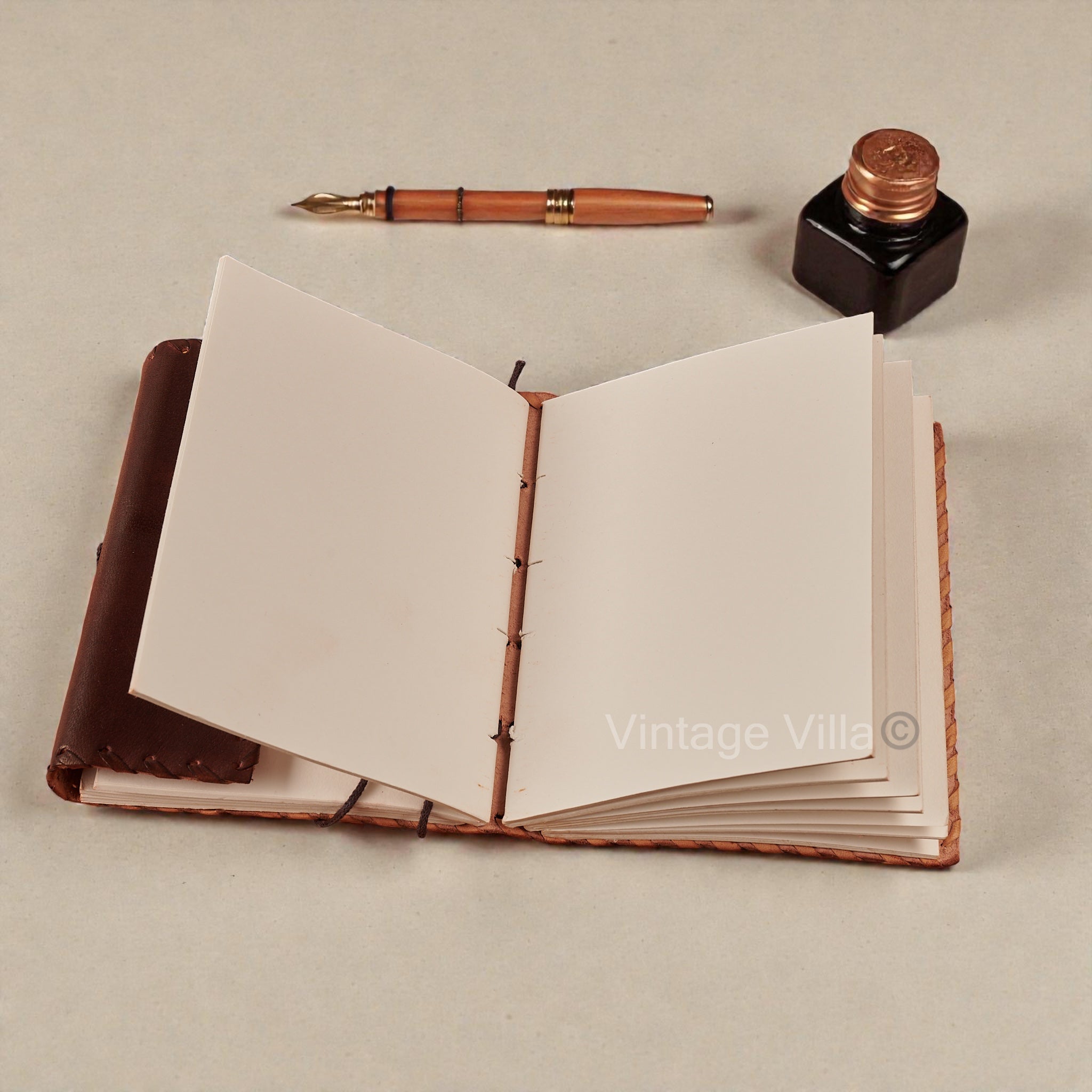 Medieval Plain Leather Brown Journal