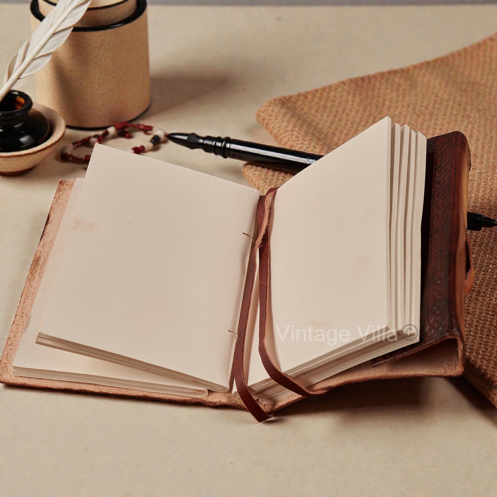 Medieval Plain Leather Brown Journal