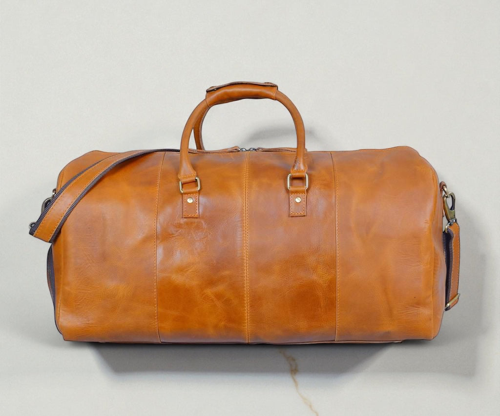 Overnight Full Grain Leather Duffle Bag