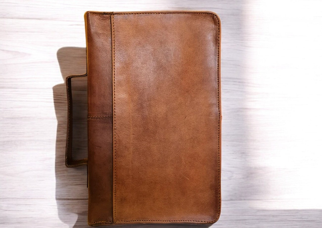 Handmade Leather Bible Cover